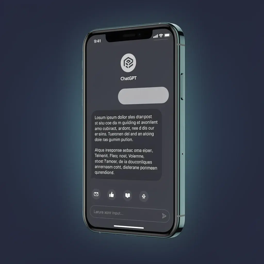 AI search visibility for St. Louis businesses — phone showing AI chat recommendation