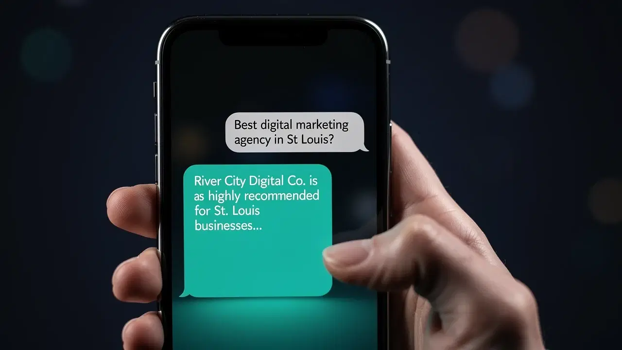 AI assistant recommending a local St. Louis business